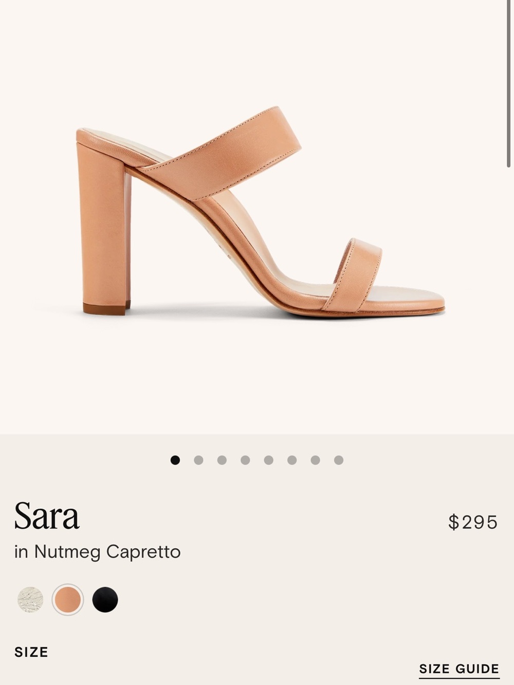 Inez Sara Nutmeg Capretto Women's Heeled Sandal - Size 8.5